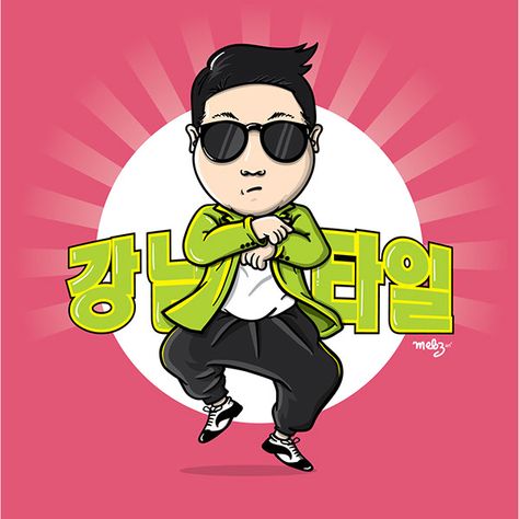 Oppa Gangnam Style on Behance Oppa Gangnam Style, Hong Kong Food, Gangnam Style, Kpop Fanart, Amazing Art, The Amazing, Hong Kong, Mario Characters, K Pop