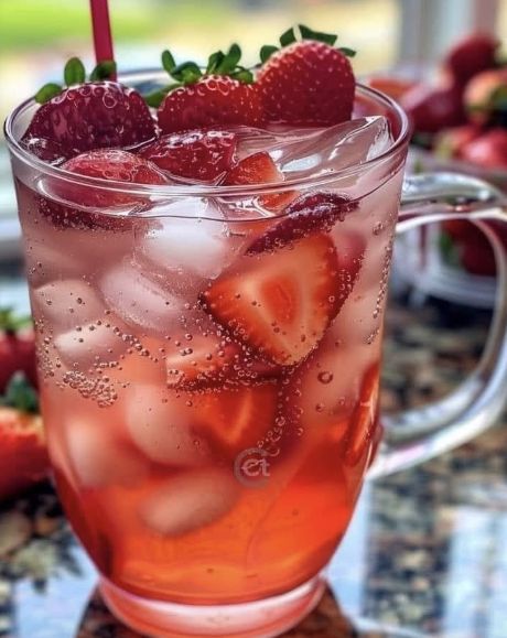 Strawberry Punch Recipe – Tnextrecipes Strawberry Punch Recipes, Strawberry Punch, Pioneer Woman Ree Drummond, Lemonade Concentrate, Party Punch, Fruity Drinks, Lime Soda, Dessert Salads, Punch Recipes