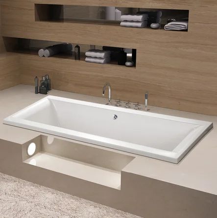 Jacuzzi Tub Bathroom, Tub Surround Ideas, Soaking Tub Shower Combo, Bathroom Tub Shower Combo, Built In Bathtub, Drop In Tub, Bathroom Tub Shower, Drop In Bathtub, Corner Tub