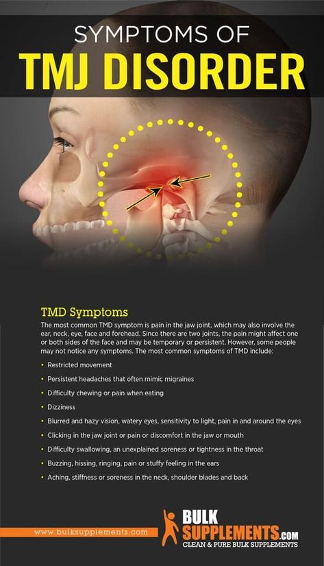 TMJ Disorder: Symptoms, Causes and Treatments Tmj Relief Remedies, Jaw Pain Relief, Punkty Spustowe, Tmj Relief, Forward Head Posture Exercises, Chronic Back Pain, Jaw Pain, Back Pain Remedies, Health And Fitness Magazine