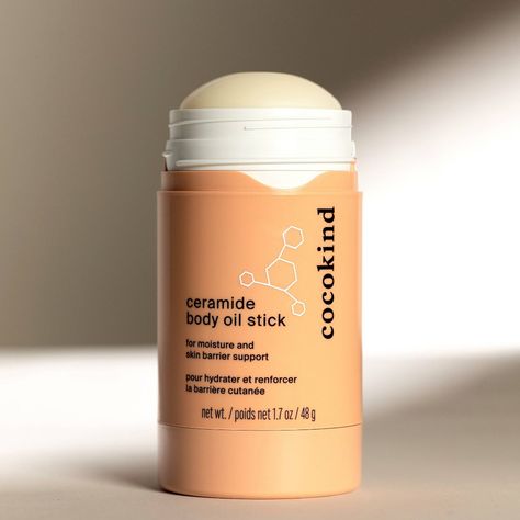 Cocokind’s mess-proof body oil stick uses ceramides, squalane, and shea to replenish moisture and support your body’s skin barrier. The lightweight formula glides on like a balm and nourishes like an oil to leave skin feeling soft and supple. The stick applicator makes it easy to target dry, thirsty areas and lock in hydration wherever you need it most. This fragrance-free formula has been clinically tested for sensitive skin. Packaging is made from 100% PCR (post consumer recycled) material, pl Body Oil Packaging, Drying Lotion, Skin Packaging, Skincare Lifestyle, Make Me Up, Smoother Skin, Skin Barrier, Health Facts, Fragrance Free