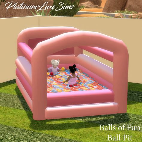 Balls of Fun Ball Pit - Build / Buy - The Sims 4 - CurseForge Sims 4 Bounce House Cc, Sims 4 Trampoline Cc, Sims 4 Cc Outdoor Toys, Sims 4 Cc Playhouse, Sims 4 Cc Playpen, Sims 4 Functional Infant Cc Furniture, Sims 4 Playpen, Sims 4 Cc Functional Playground, Sims 4 Cc Functional Toys