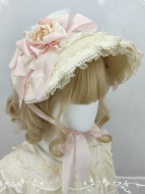 Add a touch of whimsical charm to your outfit with our delightful straw bonnet. Available in a range of colors including blue, green, beige, and pink, each bonnet features delicate flower details that capture the essence of cottagecore style. This versatile accessory is perfect for completing a sweet and romantic look.   Please note that the product includes only the straw bonnet. Flower Dress Cottagecore, Romantic Cottagecore Aesthetic, Straw Bonnet, Sea Beast, Cottagecore Accessories, Dress Creator, Flowers Cottagecore, Pink Cottagecore, Funky Accessories