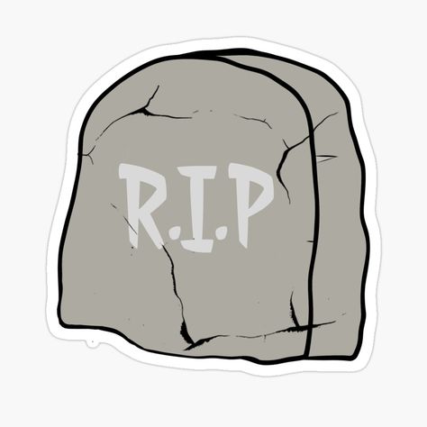 Rip Tombstone, Craft Stickers, In Peace, Rest In Peace, Tombstone, Graveyard, My Art, Awesome Products, Art Prints