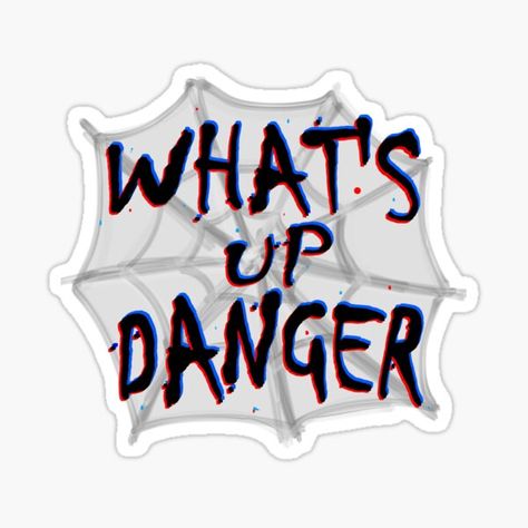 Aesthetic Wallpaper Stickers, Miles Morales Stickers, Spiderverse Stickers, Danger Sticker, What's Up Danger, Spiderman Stickers, Quote Black, Collage Phone Case, Wallpaper Stickers