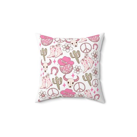 Pink Disco Cowgirl Throw Pillow, Cowgirl Home Decor, Cowboy Home Decor, College Dorm Decor, Dorm Room Pillow, Gifts For Her Cowgirl Home Decor, Pink Disco Cowgirl, Cowboy Home, Cowgirl Decorations, Cowboy Home Decor, Decor Dorm Room, College Dorm Decor, Pink Disco, Disco Cowgirl