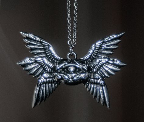 Angel Jewelry Aesthetic, Seraphim Necklace, Silver Jewelry Aesthetic, Seraphim Angel, Weird Videos, Stack Jewelry, Wedding Jewelry Silver, Jewelry Grunge, Jewelry Stack