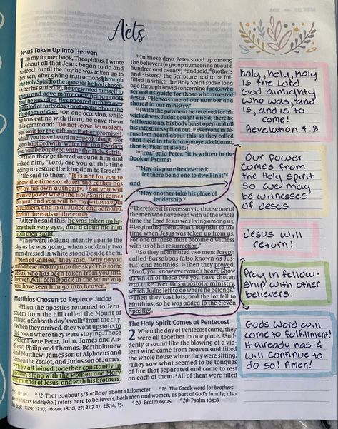 The Book Of Acts Bible Study, Acts 1 Bible Journaling, Book Of Acts Bible Journaling, Book Of Acts Bible Study, Book Of Acts Bible, Acts Bible Journaling, Acts Bible Study, Acts Chapter 1, Uni Recipes