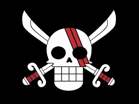 One Piece Pirate Logo, One Piece Flag, Red Hair Pirates, Pirates Flag, Pirate Symbols, Pirate Logo, Tattoo Girl Wallpaper, Red Hair Shanks, Anime Pirate