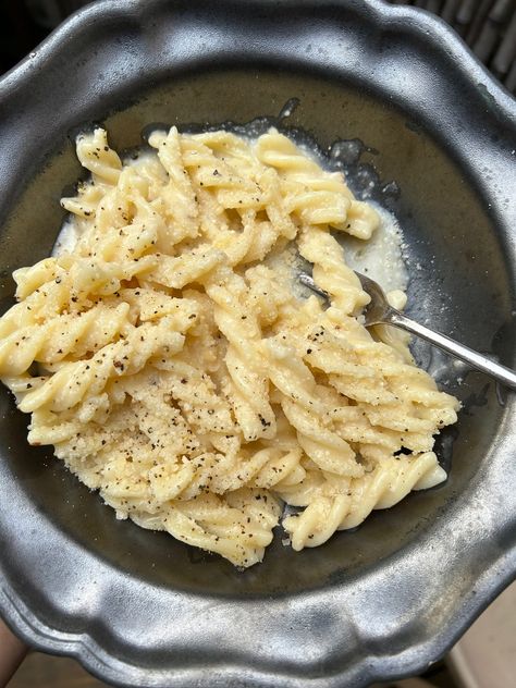 Fusilli Alfredo - by Eliza Weinreb and carla lalli music Fusili Pasta, Carla Lalli Music, Fusilli Recipes, Kids Pasta, Manhattan Restaurants, Pasta Pot, Alfredo Pasta, Hand Blender, Alfredo Sauce