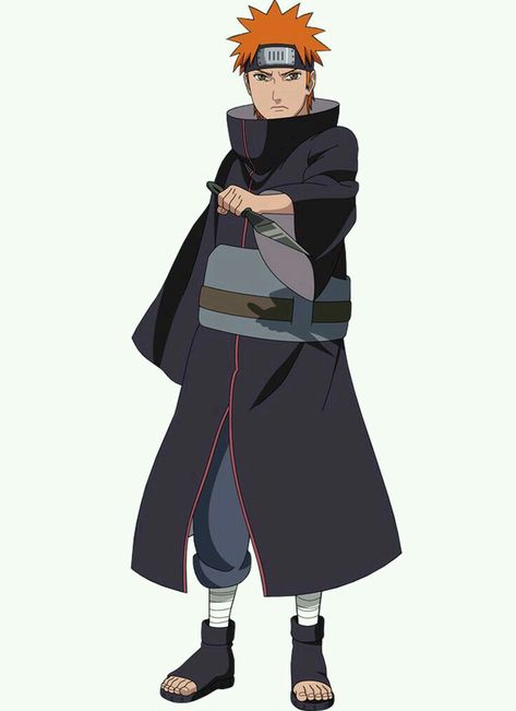 Naruto Yahiko, Master Jiraiya, Yahiko Naruto, Nagato Uzumaki, Guys With Black Hair, 90s Cartoon Characters, Boruto Characters, Naruto Oc Characters, Naruto Sketch