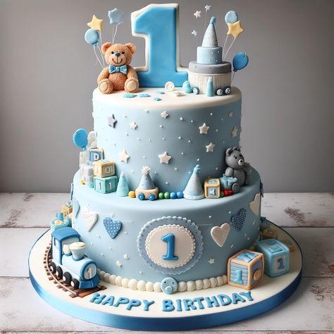 1 St Birthday Cake Boy Year Old, 1st Birthday Cake Designs For Boys, 1st Birthday Cake Boy Without Fondant, 1 Year Boy Birthday Cake, 1st Birthday Cake Ideas For Boys, Birthday Cake For 1 Year Boy, Birthday Cake 1 Year Boy, Cake For 1 Year Boy, 1year Birthday Cake