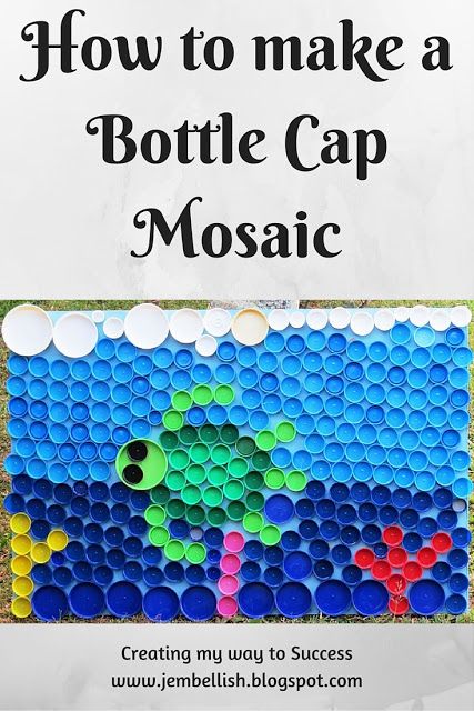 Bottle Cap Mosaic, Plastic Bottle Cap Crafts, Bottle Top Art, Plastic Bottle Tops, Diy Bottle Cap Crafts, Recycle Bottle Caps, Bottle Top Crafts, Cap Craft, Bottle Cap Projects