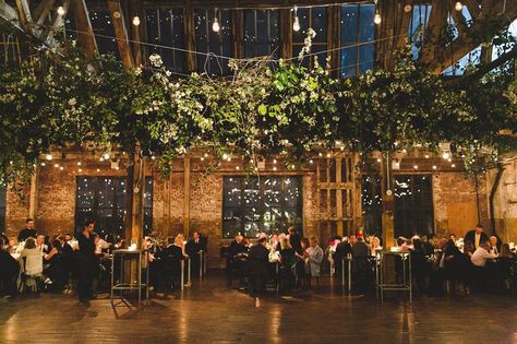 The Greenpoint Loft on Instagram: “Who knew a warehouse could be so warm and serene under the night sky? 🌃 #throwback Wedding reception by: 📋@jovemeyer 📸@osgood_weddings…” Floral Installation, Laid Back Wedding, Loft Wedding, Warehouse Wedding, Luxury Destination Wedding, Destination Wedding Planner, Greenery Wedding, Industrial Wedding, City Wedding