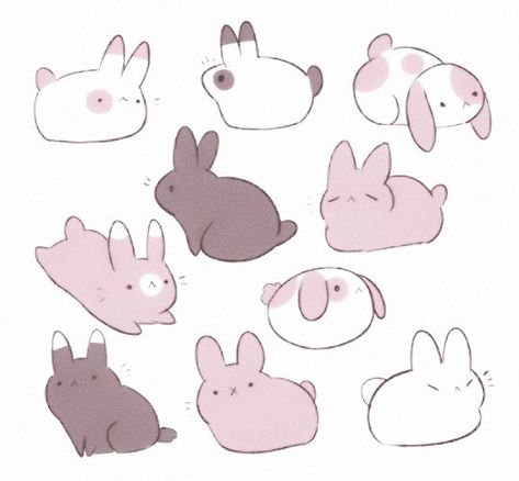 Floppy Ear Bunny Drawing, Lop Eared Bunny Drawing, Rabbit Oc Drawing, Mini Animal Drawings, Rabbit Face Drawing, Cute Bunnies Drawing, Rabbit Illustration Cute, Rabbit Doodles, Bunny Art Cute