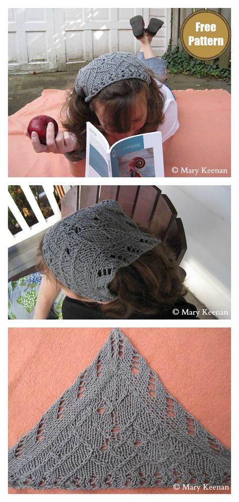 Headband Pattern Free Knitting, Upcycling, Knitted Bandana Pattern Free, Knit Head Wrap Pattern Free, Knitting Bandana Pattern, Knit Headscarf Pattern Free, Hair Scarf Knitting Pattern, Hair Scarf Crochet Pattern Free, Crochet Head Kerchief Free Pattern