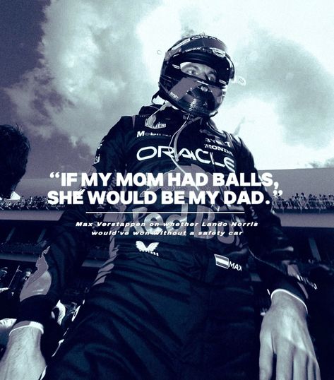 this is a real quote 😭 Car Max, Formula 1 Car Racing, F1 Poster, Senior Quotes, Smooth Operator, Formula 1 Car, Masked Man, Funny Wallpaper, F1 Drivers