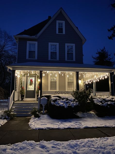 Wenonah NJ Christmas, A House, Front Porch, Porch