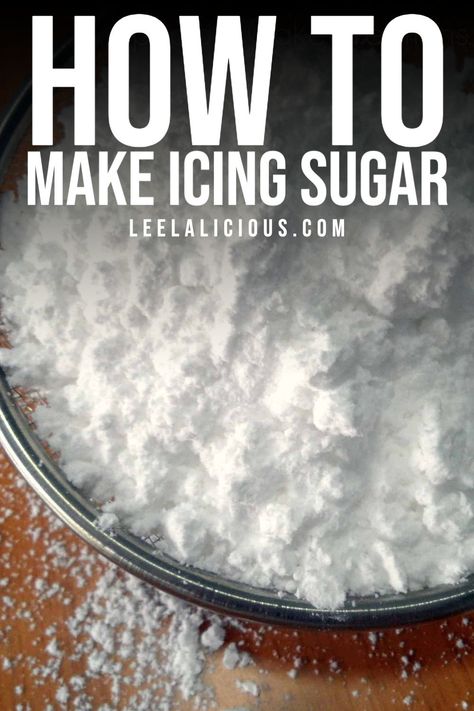 Here is how you make the powdery goodness we all know and love as icing, from regular granulated sugar: Confectionary Sugar Frosting, Powered Sugar Icing, Simple Icing Recipe Powdered Sugar, How To Make Icing With Powdered Sugar, Diy Icing Easy Powder Sugar, Icing Sugar Frosting, Icing Alternative, How To Make Powdered Sugar, Diy Powdered Sugar