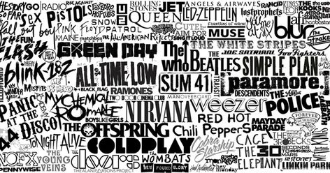 Alternative Rock List for Lovers of Alt Rock! We The Kings, The Kooks, Alternative Rock Bands, Alt Rock, Weezer, I'm With The Band, Punk Bands, Band Logos