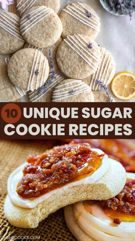 Pie, Weird Desserts Recipes, Elegant Cookies Recipes, Unique Cookie Flavor Combinations, Sugar Cookie Variations, Sugar Cookie Sandwich Cookies, Mexican Cookie Recipes, Sugar Cookie Flavor Ideas, Cookie Recipes For Decorating