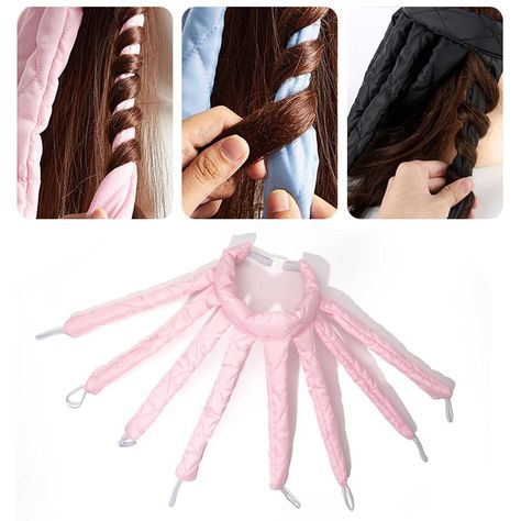 No Heat Hair, Curling Rod Headband, No Heat Hair Curlers, Hair Without Heat, Heatless Hair, Heatless Hair Curlers, No Heat Hairstyles, Bridal Hair Inspiration, Natural Wavy Hair