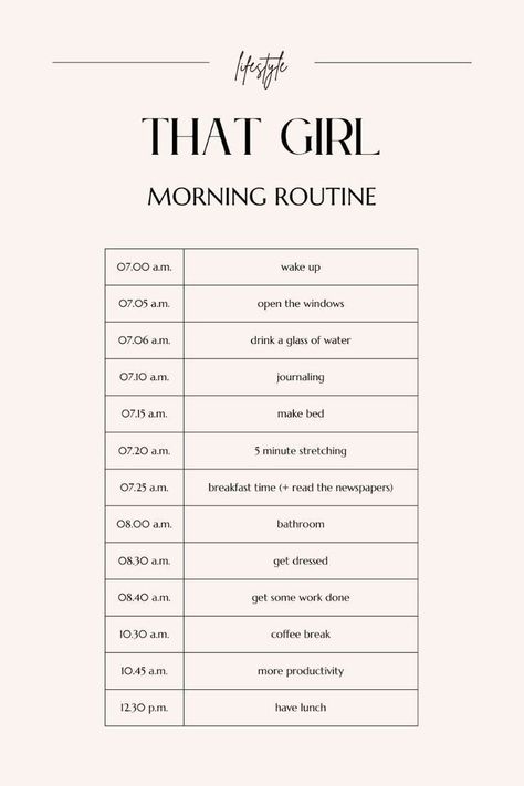 Girl Morning Routine, Routine School, Morning Routine School, Daily Routine Planner, Morning Routine Productive, Morning Routine Checklist, Girl Routine, Routine Checklist, Practicing Self Love