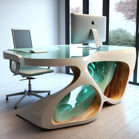 ArtStation - Futuristic office tables, Midnite chronicles Futuristic Table, Futuristic Office, Office Tables, Office Table Design, Hotel Room Design, Futuristic Furniture, Futuristic Interior, Furniture Designs, Go Wild