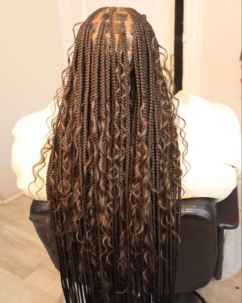 Black And Brown Goddess Braids, Braid Colours, Braids Ideas, Goddess Braids Hairstyles, Cute Braided Hairstyles, Hairstyle Inspo, Braids Hairstyles Pictures, Holiday Hair, Cute Box Braids Hairstyles