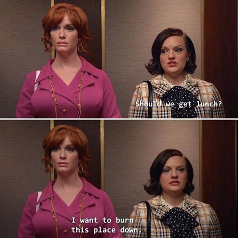 Mad Men Quotes on Instagram: “Lunch can wait #joanholloway #peggyolson #madmen” Peggy Olson Style, Joan Mad Men, Mad Men Joan Holloway, Mad Men Quotes, Vincent Kartheiser, Peggy Olson, Joan Holloway, Tv Series Quotes, Betty Draper