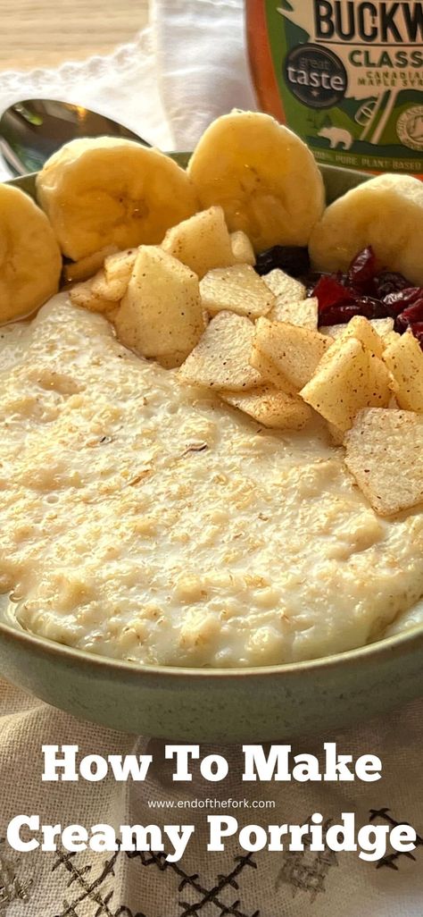 Smooth Oatmeal, Egg Porridge, Oatmeal Pudding, Summer Oatmeal Recipes, Creamy Porridge, Homemade Porridge, English Porridge Recipes, Oatmeal Porridge Recipes, Oatmeal Healthy Breakfast