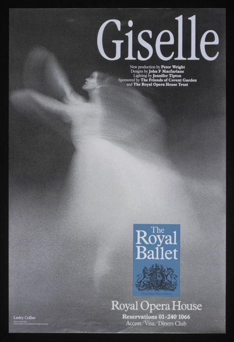 Poster | Spatt, Leslie E. | V&A Explore The Collections Giselle Ballet Poster, Ballet Poster Aesthetic, Ballet Poster Design, Ballet Asthetic, Dancer Core, Giselle Moodboard, Recital Poster, Academy Design, Giselle Ballet