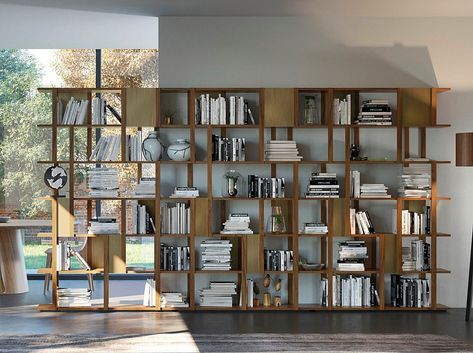 versatile and superb mix of elements in perfect Pacini & Cappellini style: the wooden structure combined with painted metal inserts make MARILA suitable for any environment, giving a touch of originality and character. It can be placed either in the center of the room or on the wall , combining more elements it results as a single large bookcase. Designed by @cesarearosioarchitecturedesign . . #paciniecappellini #paciniecappellinimilano #marila #bookcase #modularbookcase #freestandingbookcase # Large Bookcase, Modular Structure, Bookcase Design, Study Bedroom, Open Bookcase, Wooden Bookcase, Garden Buildings, Kitchen Projects, Front Room