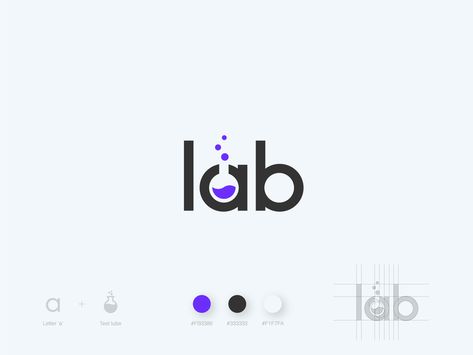 Lab Logo bubbles fun laboratory lab chemistry tube freelance brand pixel perfect developement modern wordmark simple design logo mark monogram creative custom wordmark logotype out of the box awesome clever smart logo mark symbol minimal negative space idea iconic logo Typographie Logo, Logo Generator, Inspiration Logo Design, Bubble Fun, Desain Ui, Typographic Logo Design, Lab Logo, Logo Minimalista, Wordmark Logo