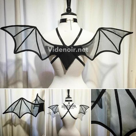 Bat Wings Diy, Diy Wings, Bat Costume, Cosplay Tutorial, Wings Costume, Halloween Bat, Costume Makeup, Halloween Bats, Goth Outfits