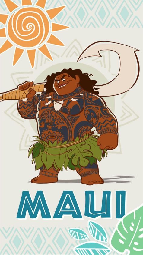 Moana Background, Moana Poster, Moana Drawing, Moana Wallpaper, Maui Tattoo, Disney Moana Art, Maui Moana, Moana Movie, Princess Moana