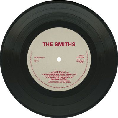 lovely The Smiths, Vinyl Record, White Background, Vinyl, Red, White, Black