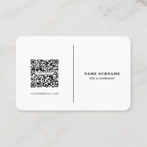 Business Card Design Qr Code, Qr Code Business Card Design, It Business Card, Digital Business Card Design, Business Card Social Media, Business Card Qr Code, Business Card With Qr Code, Business Card With Qr, Media Business Card