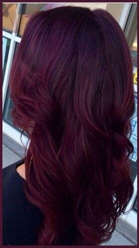 Mulberry                                                                                                                                                                                 More Pelo Color Borgoña, Pelo Color Vino, Maroon Hair, Plum Hair, Wine Hair, Hair Color Burgundy, Dark Red Hair, Hair Color Shades, Hair Color Purple