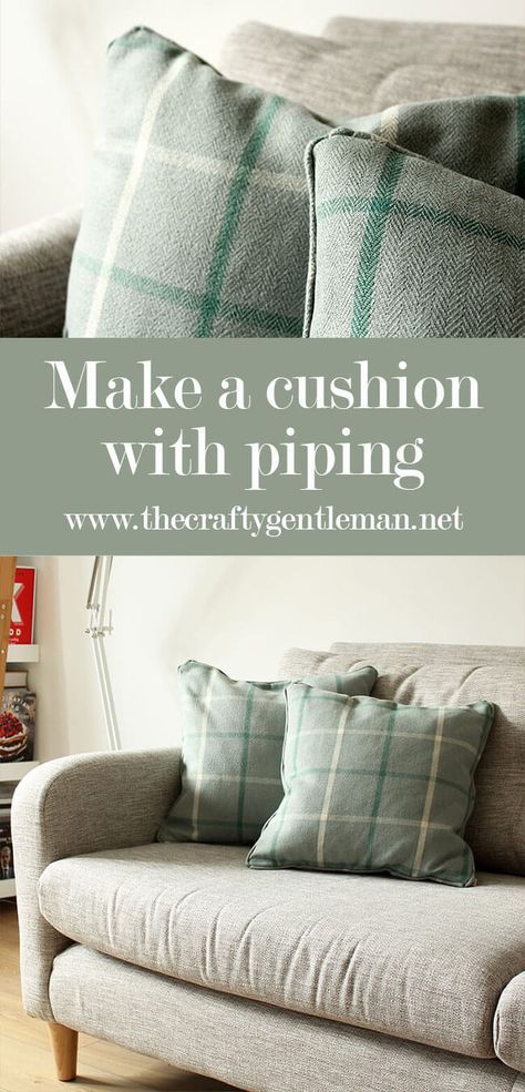 Cushion With Piping, Diy Cushion Covers, Cushion Tutorial, Piped Cushion, Sewing Cushions, Beginner Sewing Projects Easy, Simple Addition, Diy Cushion, Sewing Pillows