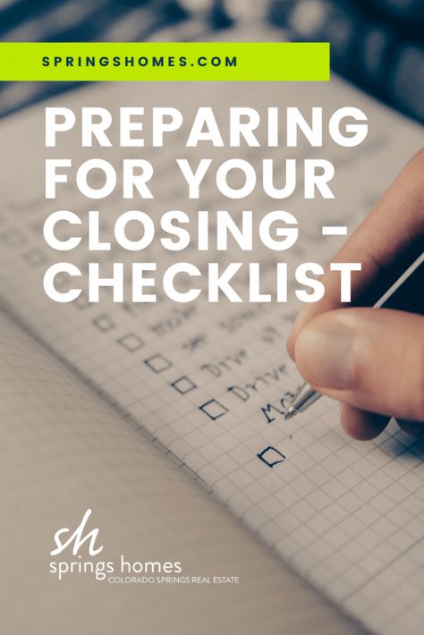 Closing Checklist, Work Fails, Real Estate Contract, Loan Payoff, Buying A Condo, Real Estate Articles, Selling Tips, Removal Company, Under Contract