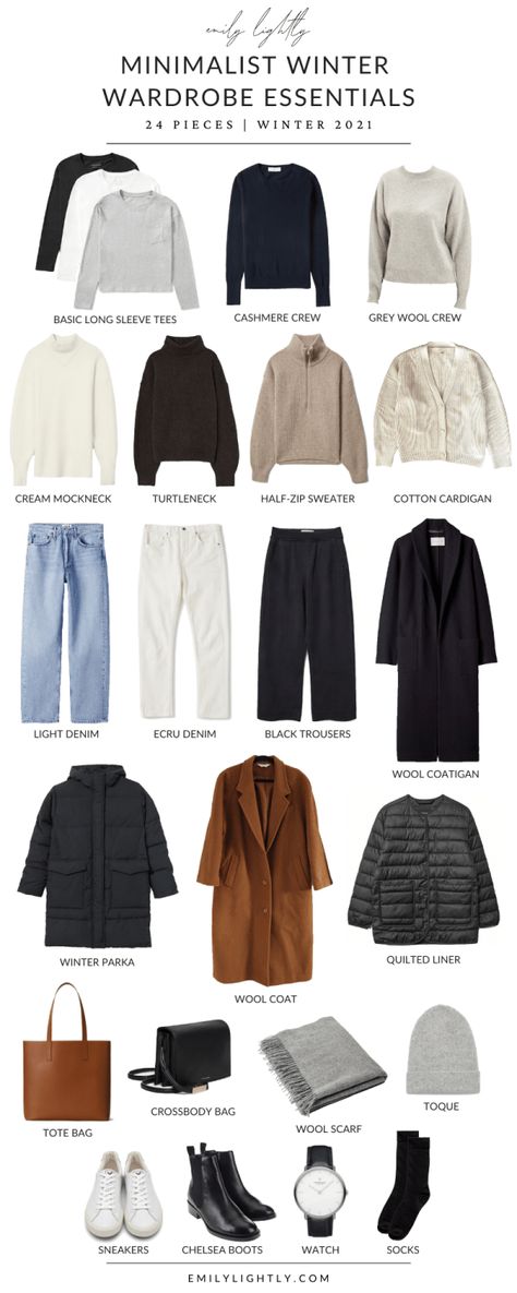 Minimalist Winter Wardrobe, Vinter Mode Outfits, Minimalist Wardrobe Capsule, Outfit Minimalist, Minimalist Winter, Classic Capsule Wardrobe, Winter Wardrobe Essentials, Capsule Wardrobe Outfits, Fashion Capsule Wardrobe