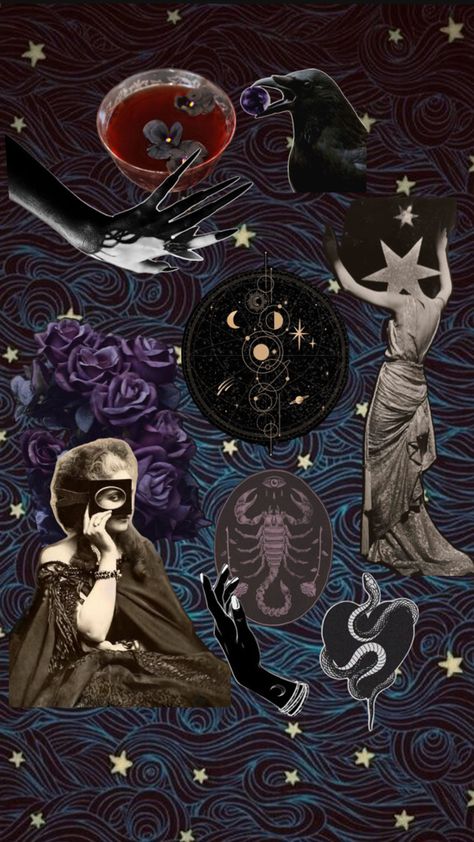 A moodboard for a witchy, spooky, celestial and dark aesthetic brand and web design inspiration #moodboard #branding #websitedesign Moodboard Branding, Branding Moodboard, Inspiration Moodboard, Branding Mood Board, Website Design Inspiration, Web Design Inspiration, Branding Inspiration, Dark Aesthetic, Mood Boards