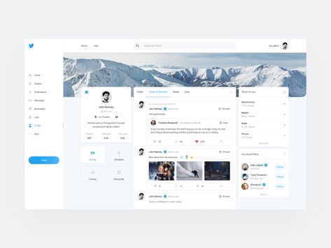 Twitter Redesign, Web Development Logo, Art Deco City, Website Design Inspiration Layout, Twitter Website, Ui Design Dashboard, Web Design Logo, Website Design Wordpress, Ui Design Website