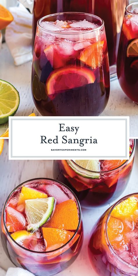 Blackberry Wine Sangria, Best Red Wine For Sangria, New Years Sangria Recipes, Best Fall Sangria Recipe, Gallon Sangria Recipe, Sweet Red Sangria Recipes, Easy Red Sangria Recipes, Red Sangria Recipes Easy, Sangria Recipes Red