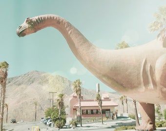 Downloadable original images inspired by by SarahBoyensImages Cabazon Dinosaurs, Palm Springs Desert, California Retro, Boy’s Room, Desert Art, Retro Wallpaper, Nicole Miller, Childrens Room, Palm Springs