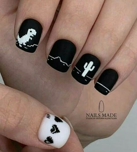 Mens Acrylic Nails Short, Computer Nails, Black Nail Designs Short, Short Nail Designs Black, Nails Hombres, Tattoos And Nails, Minimal Nails Art, Mens Nails, Hello Nails