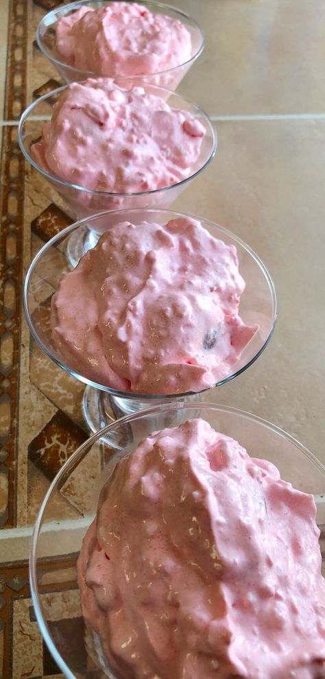 Pink Stuff Dessert Jello Salads, Rhubarb Fluff Salad, Pink Fluff Salad Crushed Pineapple, Pink Fluff Recipe, Pink Lady Salad Recipe, Pink Lady Salad, Pink Stuff Dessert, Pink Fluff Salad, Pink Salad Recipe