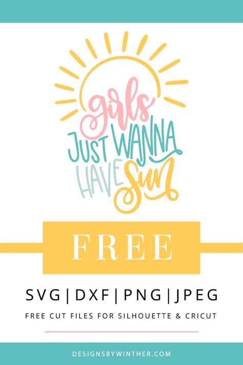 Silhouette Cameo Tutorials, Sun Svg, Girls Just Wanna Have Sun, Beach Scrapbook Layouts, Cricut Svg Files Free, Free Silhouette Cut Files, Svg Templates, Learn Calligraphy, Cricut Projects Beginner