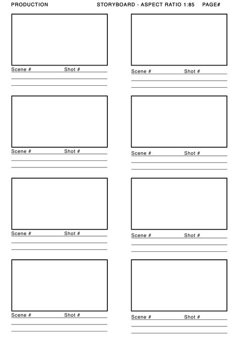 PRE-PRODUCTION: I downloaded a storyboard template from http://alessandrougo.com, to enforce a neat and professional look for my final product. Compared to the storyboard I used for my media product last year, which was drawn out by hand, the final result of my A2 storyboard for the music video is professional and easier for a potential examiner to read (in my opinion). Storyboard Template Layout, Music Video References, Storyboarding Template, Storyboard Ideas Simple, Story Board Design, Story Board Template, Scene Template, Storyboard Animation, Video Storyboard